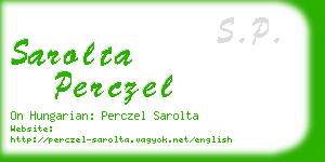sarolta perczel business card